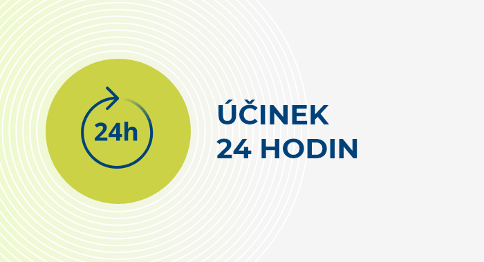 Ikona lupy znázorňující hodinový ciferník s nápisem 24 h